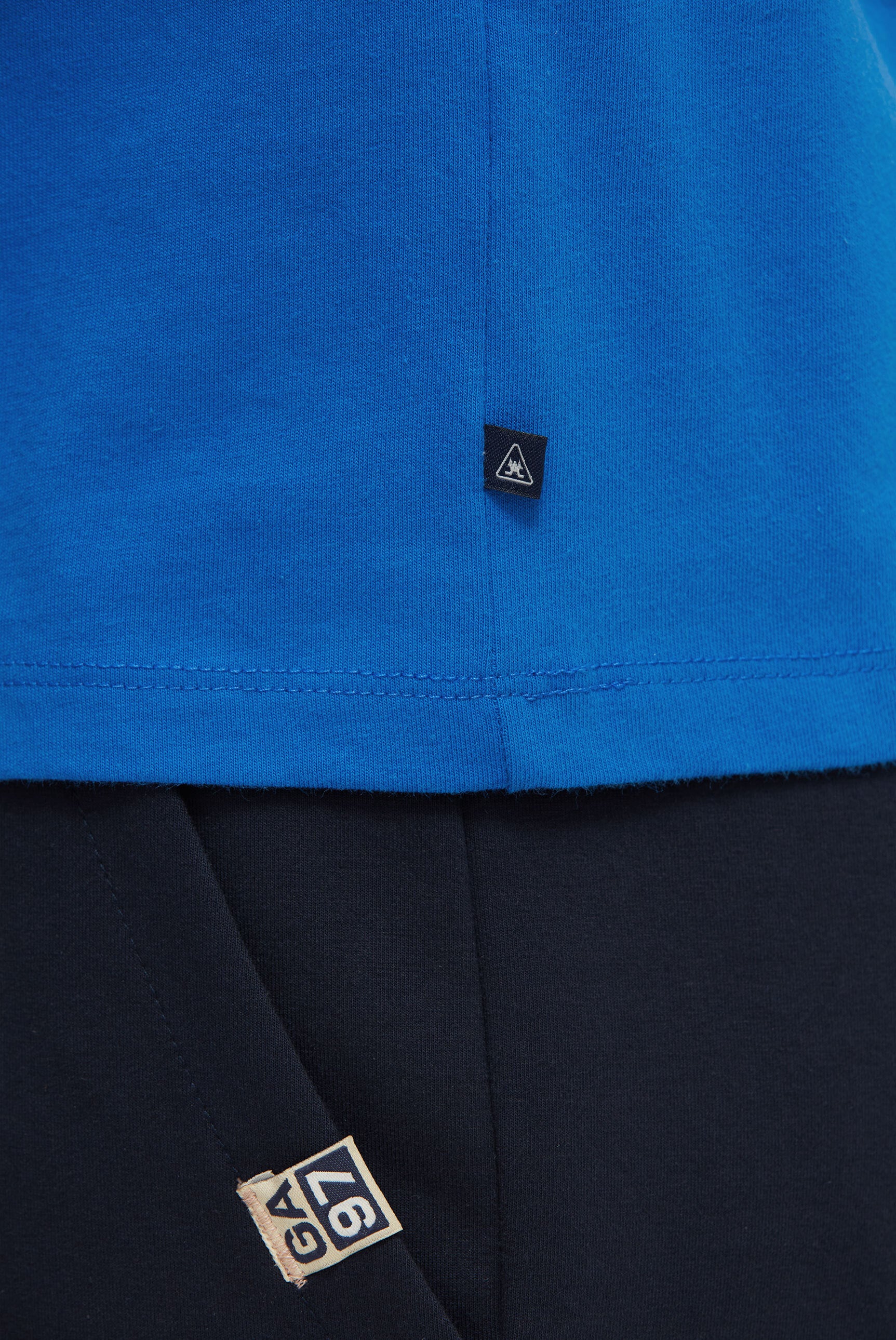 Basic T-Shirt Rundhals mit GAASTRA Logo blue horizon - Image 6