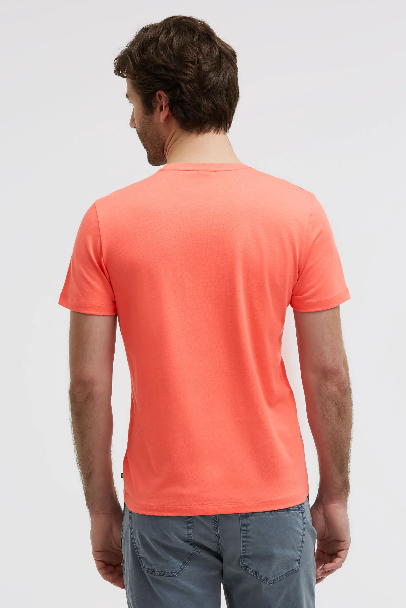Basic T-Shirt Rundhals mit GAASTRA  Logo coral bay - Image 5