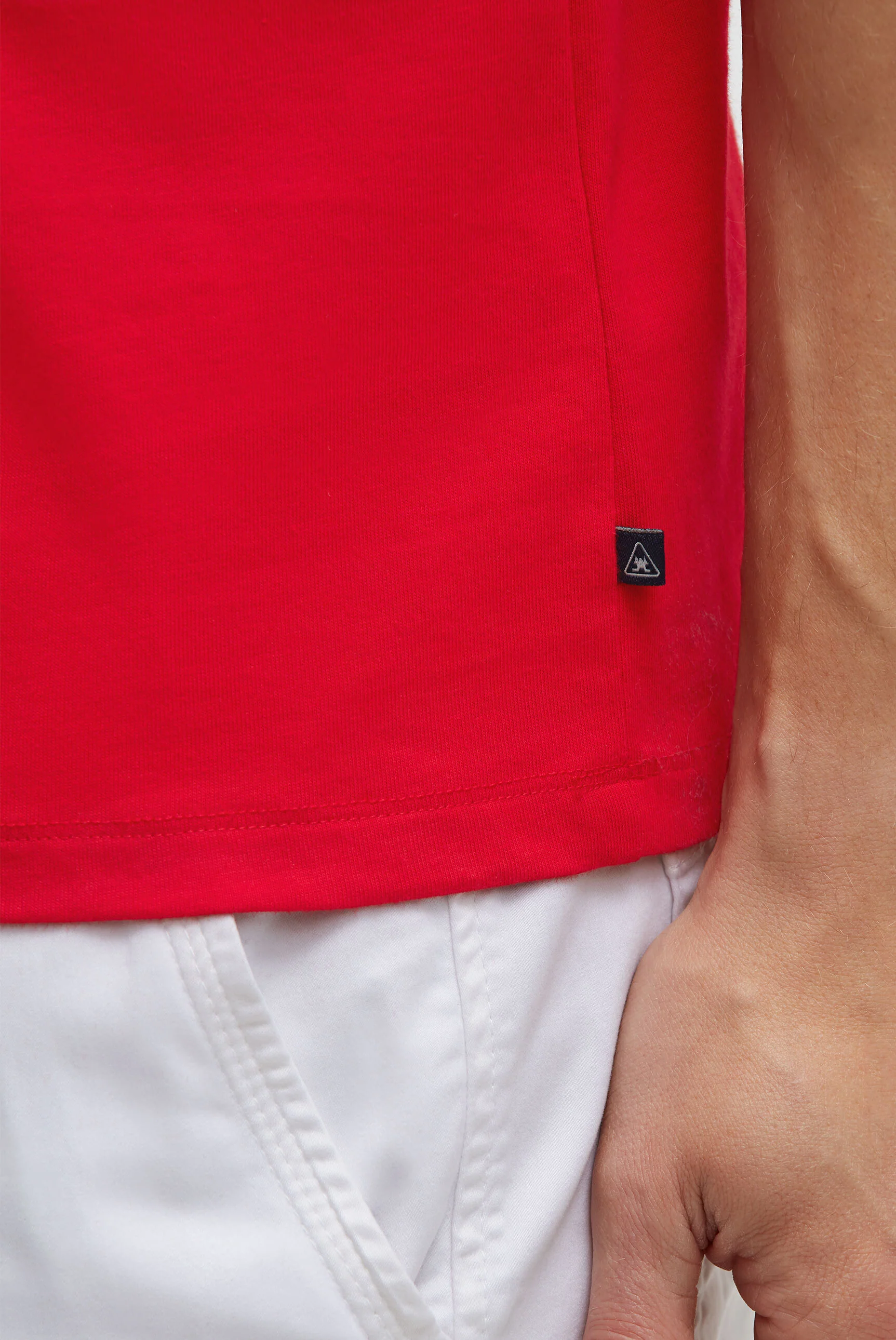 Basic T-Shirt Rundhals mit GAASTRA Logo core red - Image 6
