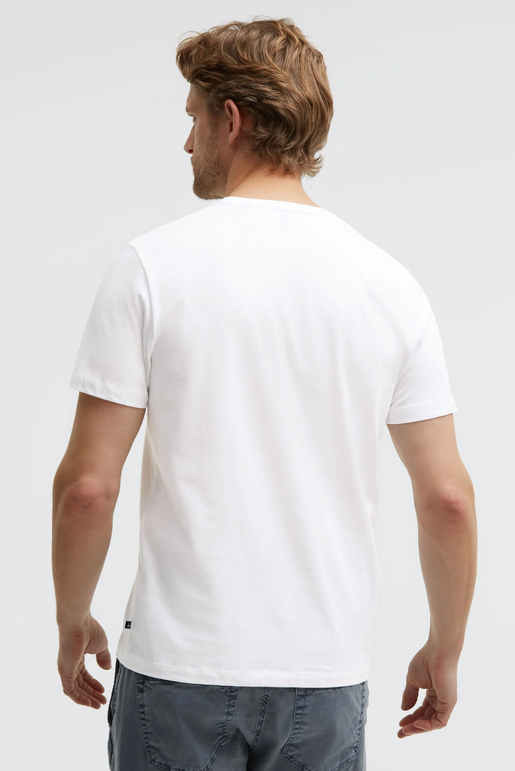 Basic T-Shirt Rundhals mit GAASTRA Logo opticwhite - Image 5