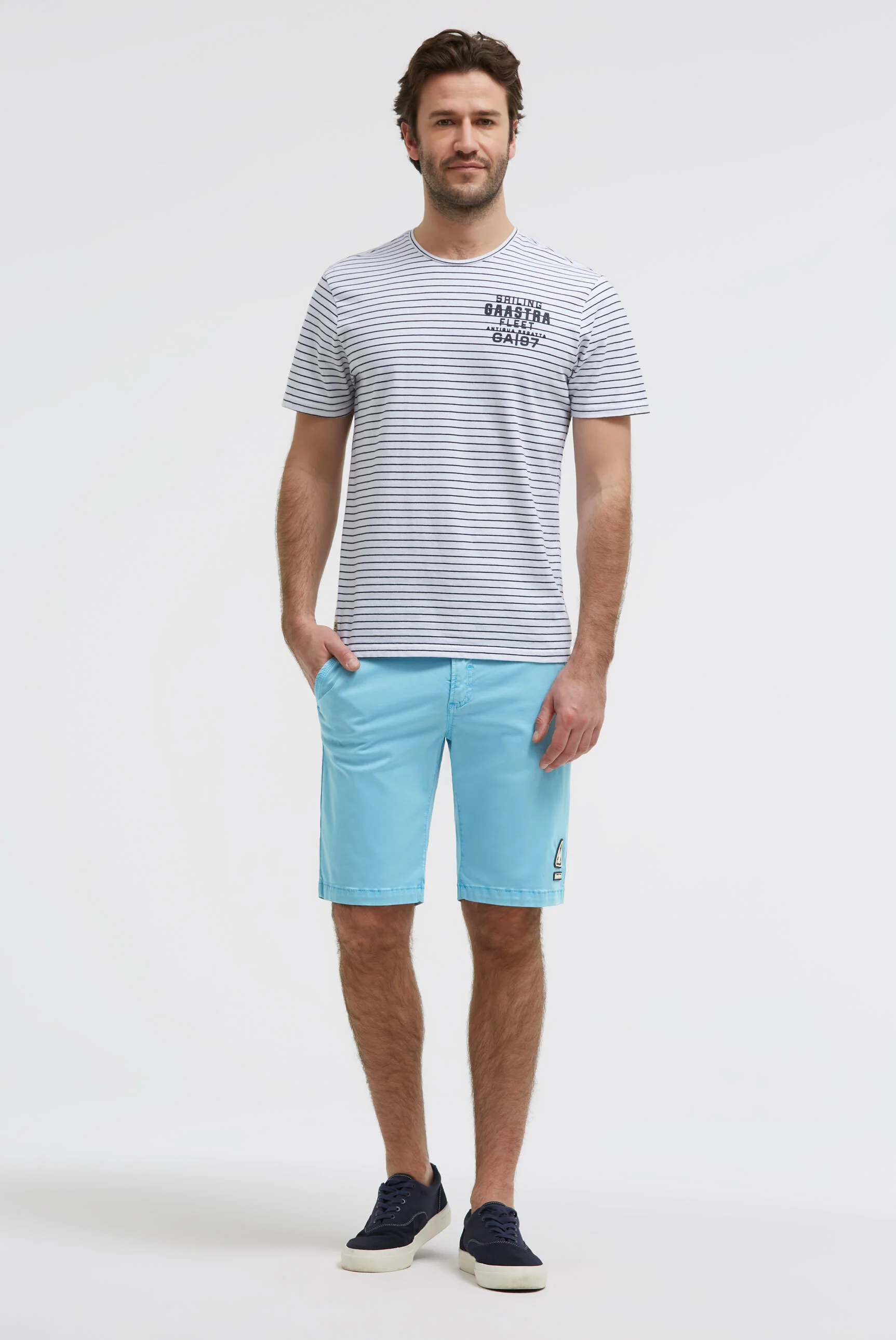Chino Bermuda Slim Fit aquarius - Image 3