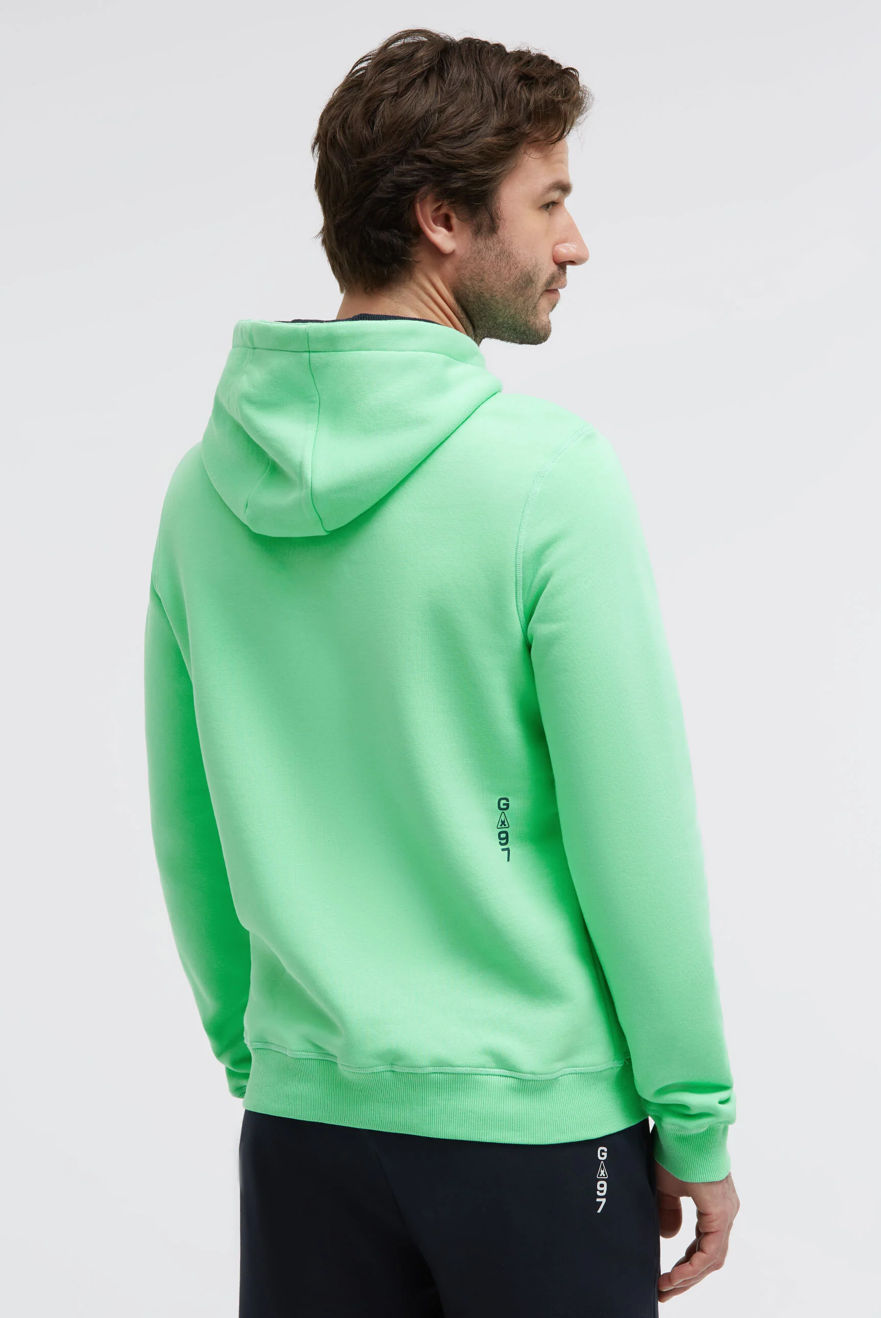 Hoodie mit Logo-Applikation und Tapes reef green - Image 5