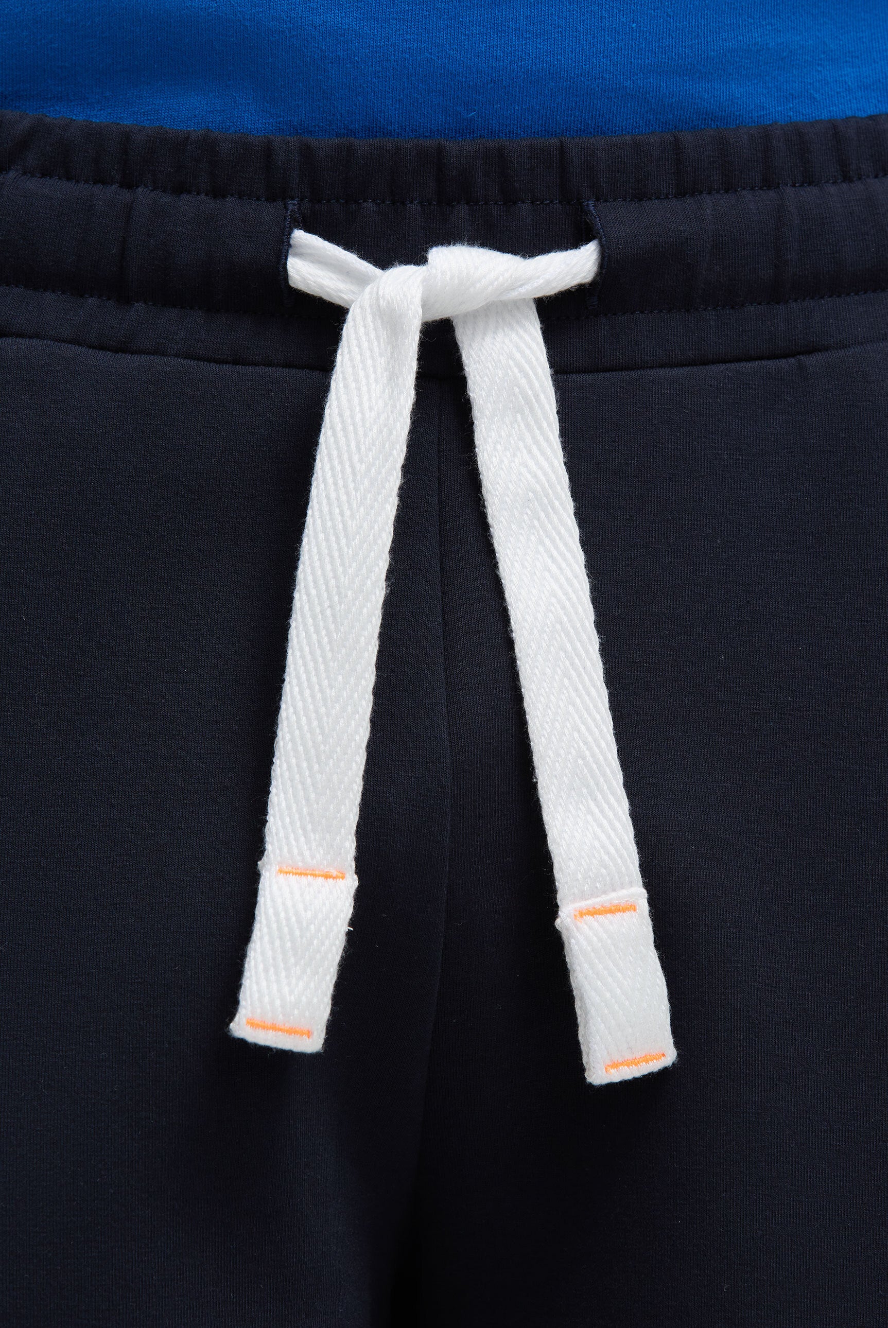 Sweatbermuda aus Interlock mit Artwork blue navy - Image 4