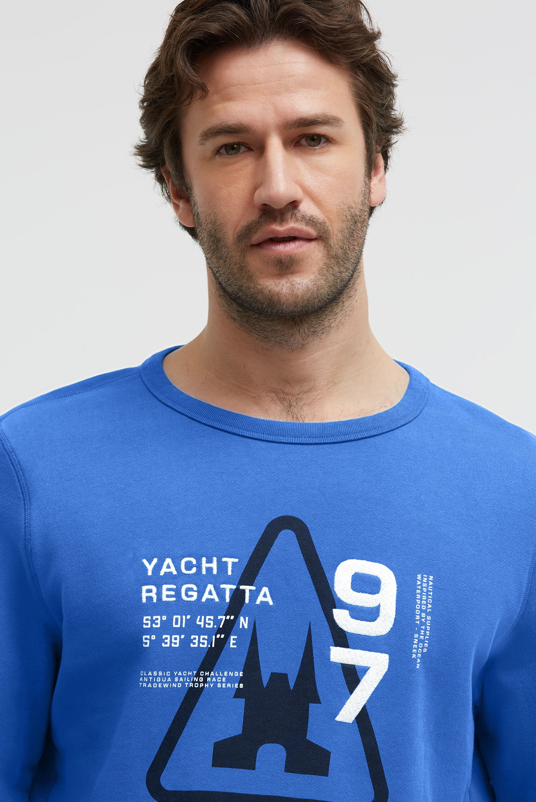 Sweatshirt mit Front Artwork blue horizon - Image 4
