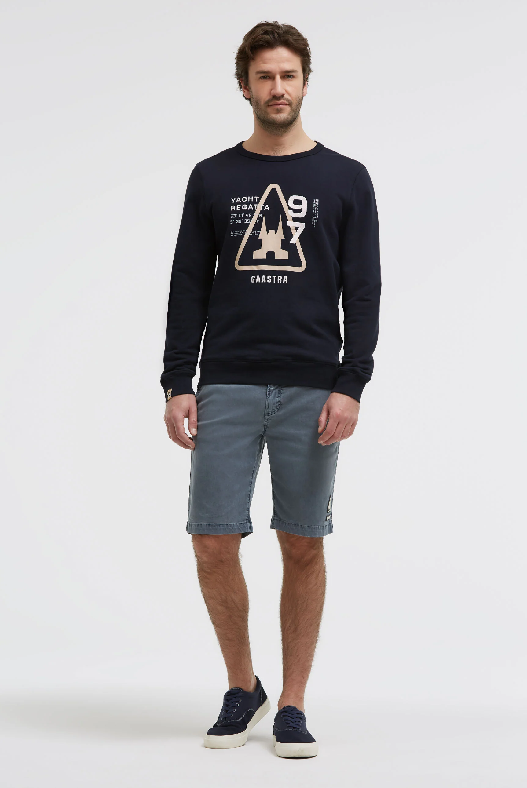 Sweatshirt mit Front Artwork blue navy - Image 3