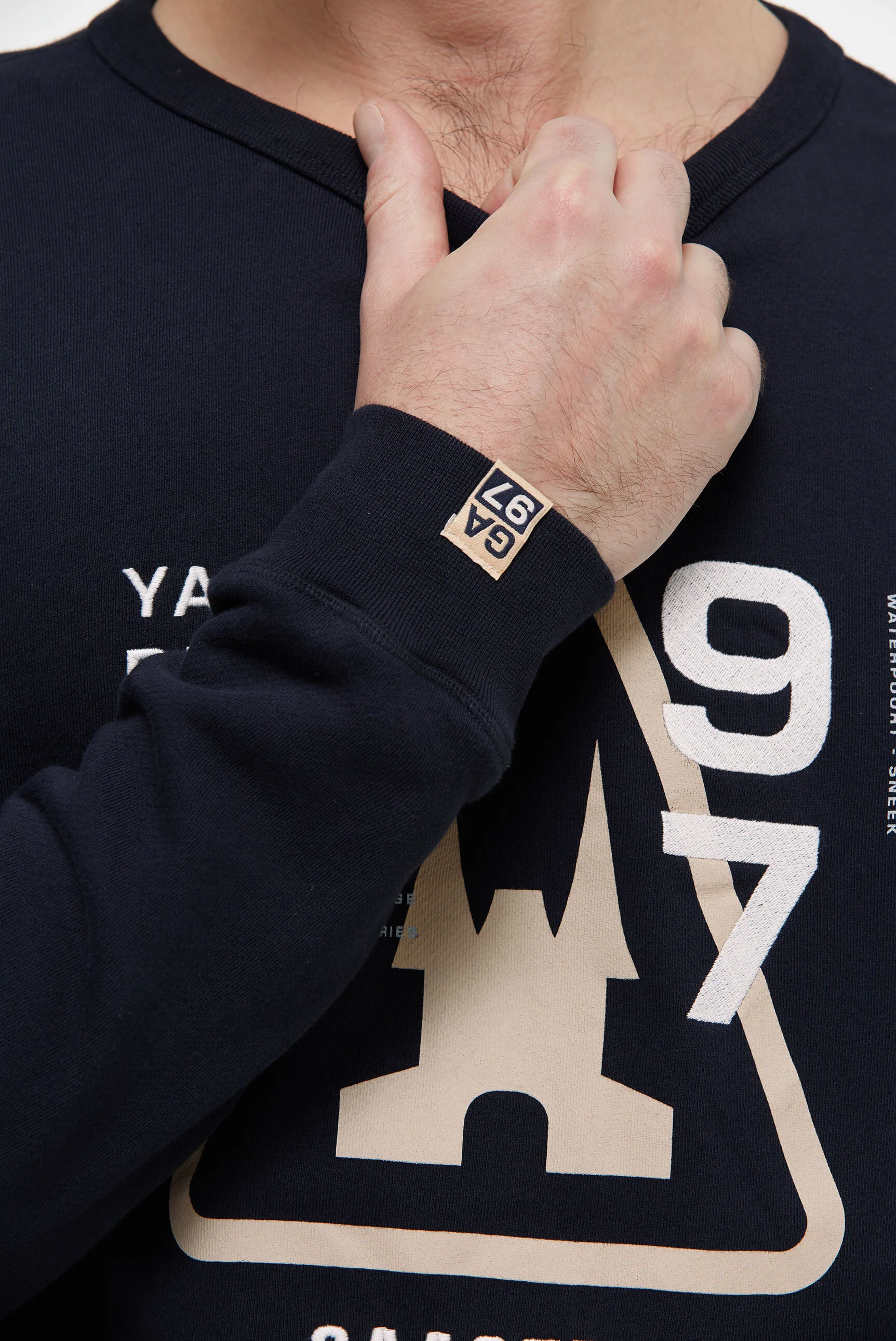 Sweatshirt mit Front Artwork blue navy - Image 6