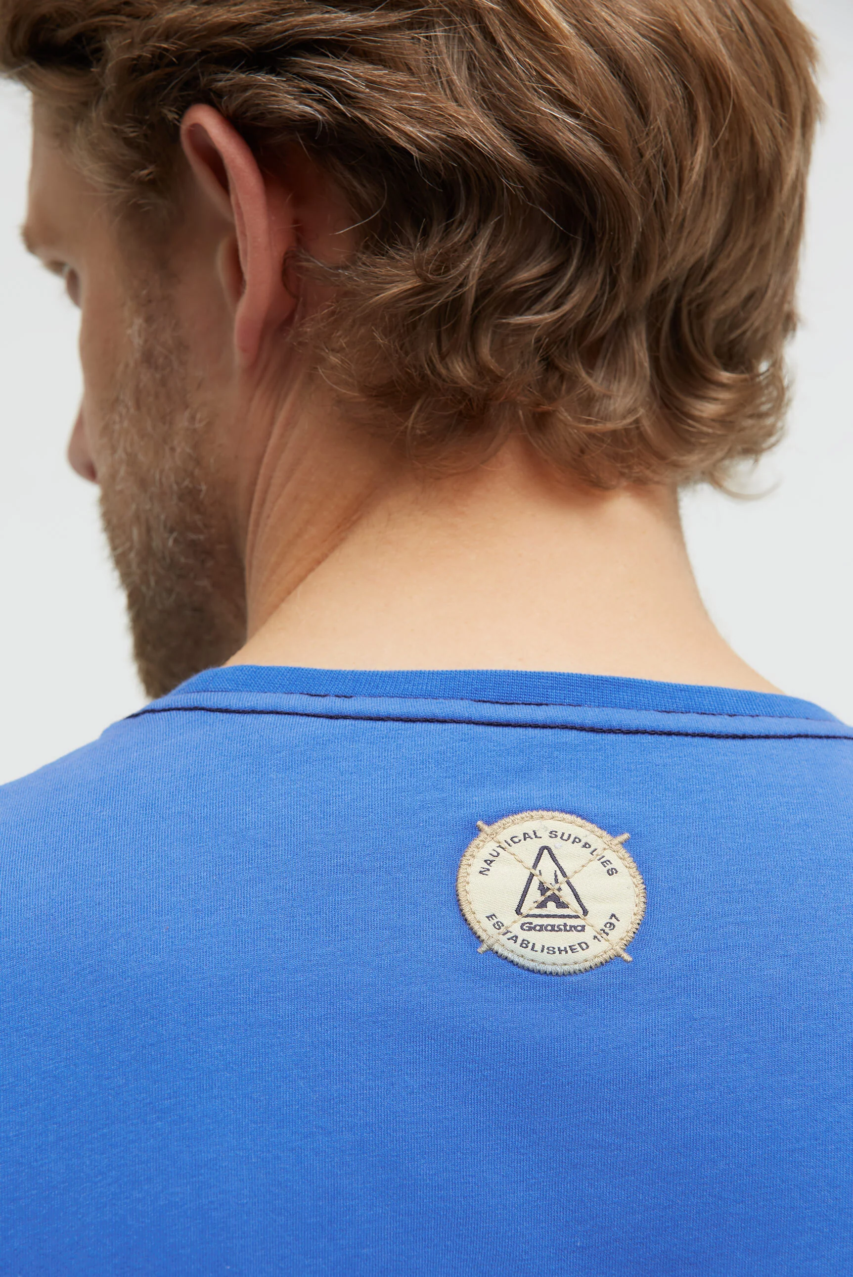 T-Shirt Rundhals mit Canvas-Applikationen blue horizon - Image 8