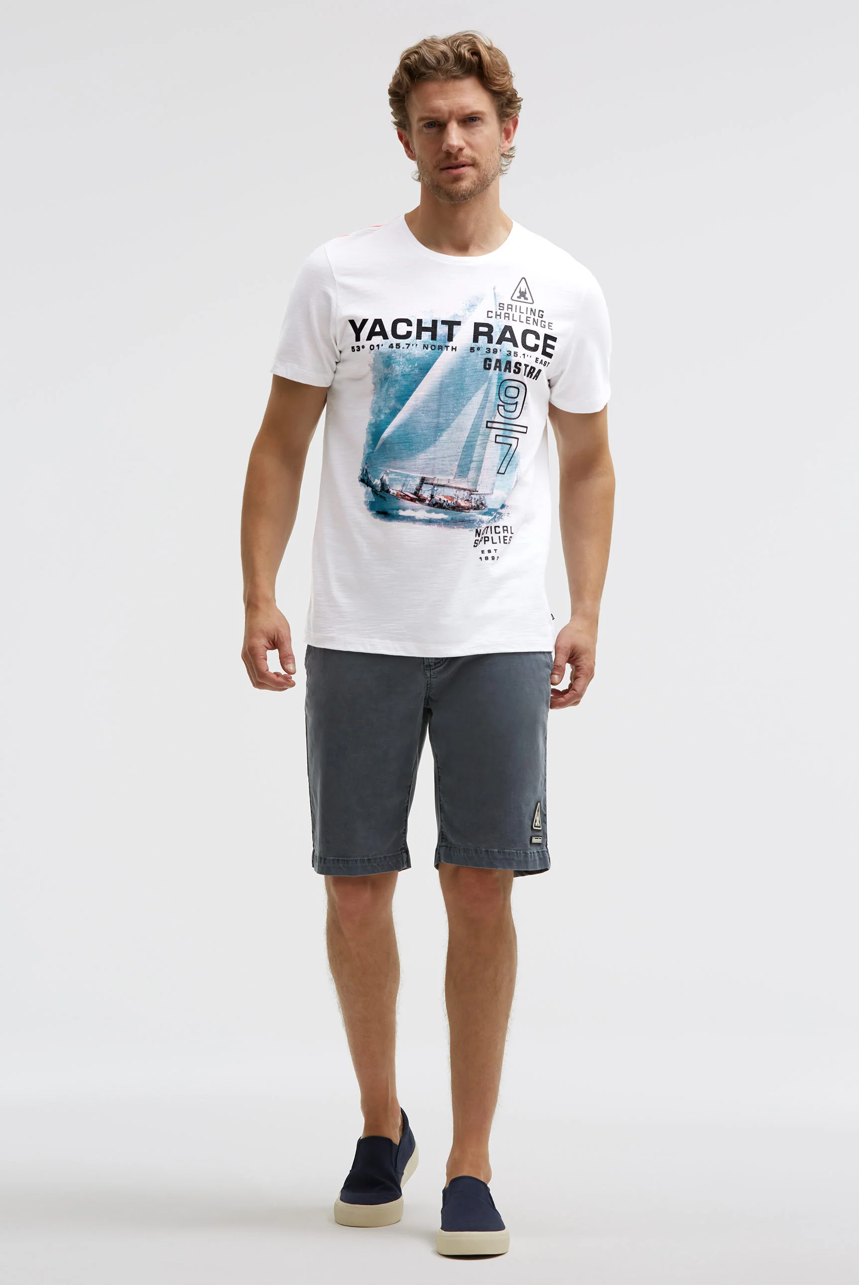 T-Shirt Rundhals mit Photoprint opticwhite - Image 3