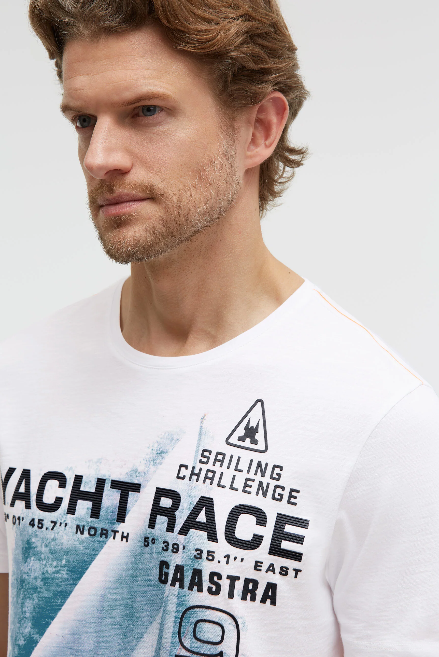 T-Shirt Rundhals mit Photoprint opticwhite - Image 4