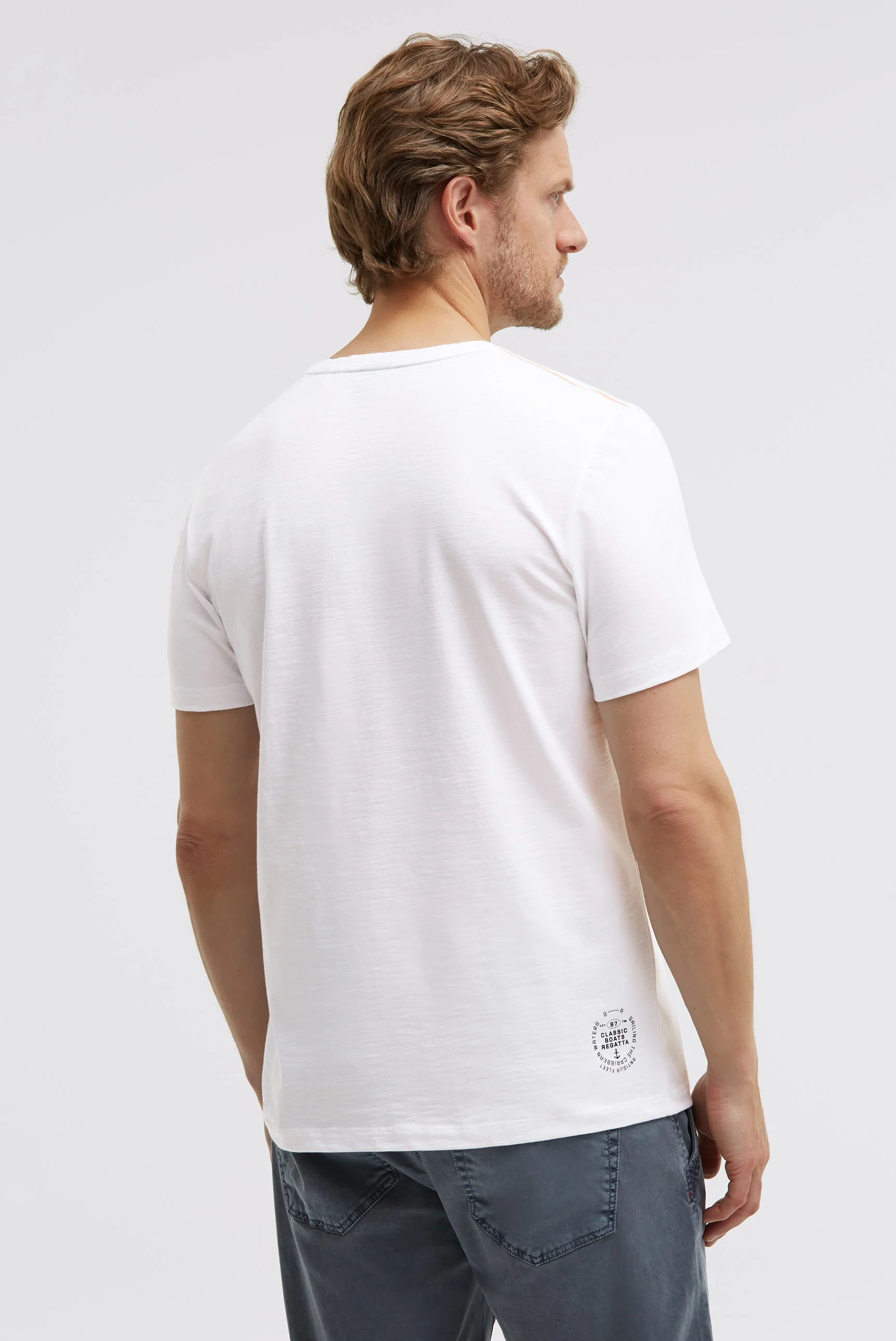T-Shirt Rundhals mit Photoprint opticwhite - Image 5