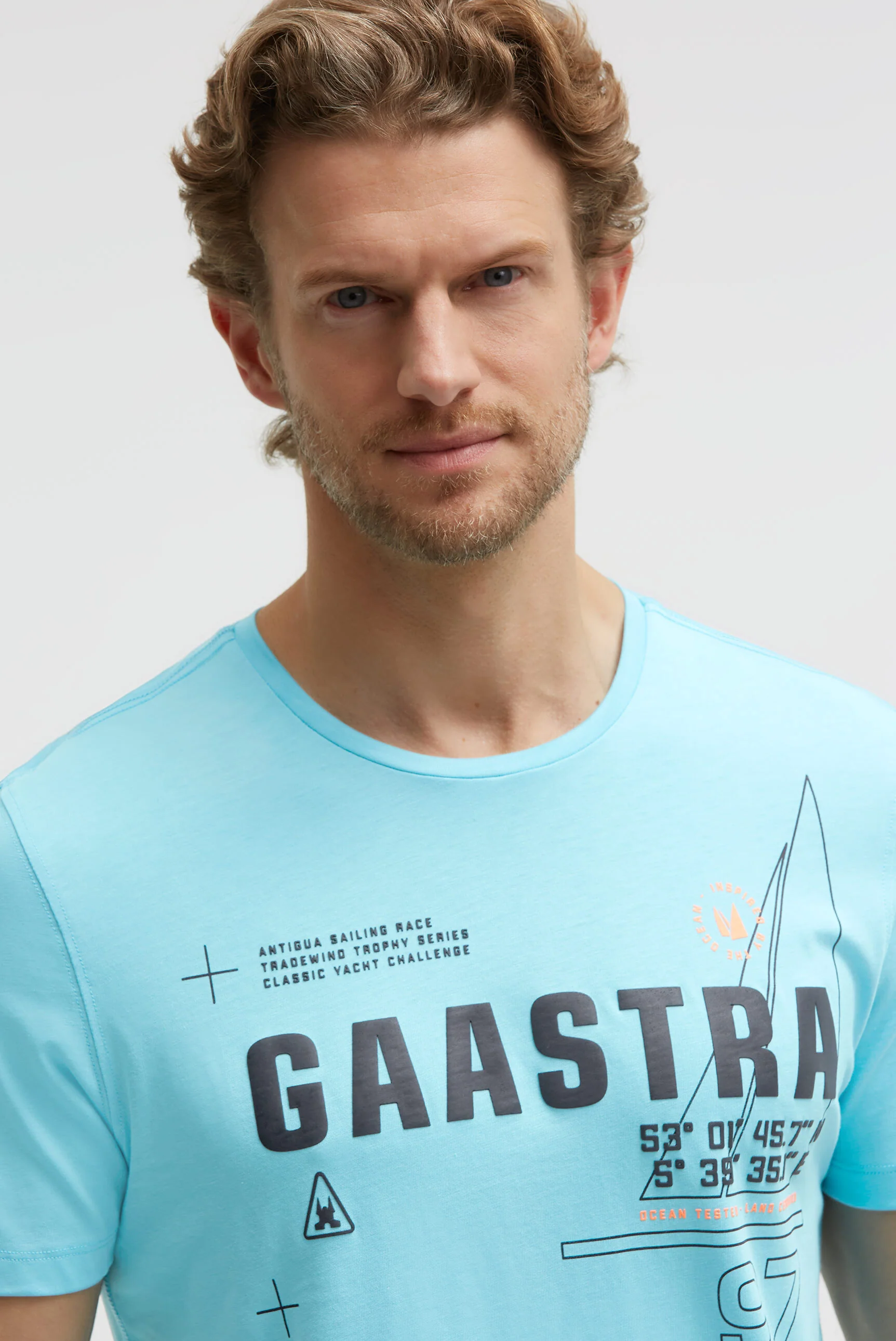 T-Shirt Rundhals mit Rubber Logo Artwork aquarius - Image 4